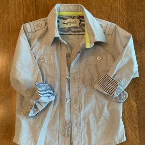 Baby boys sovereign code button down shirt 12 mos